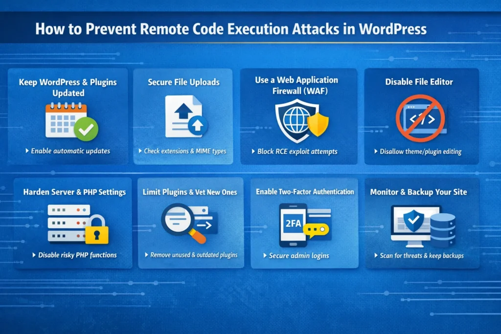 How to Prevent Remote Code Execution (RCE) Attacks in WordPress: 9 Tips 79 How to prevent remote code execution in WordPress