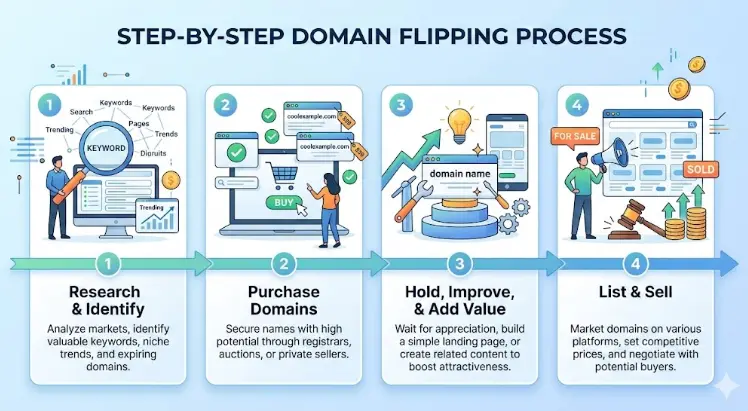What is Domain Flipping: Complete Guide to Profiting From Domain Investments 78 Step-by-Step Process on How Domain Flipping Works