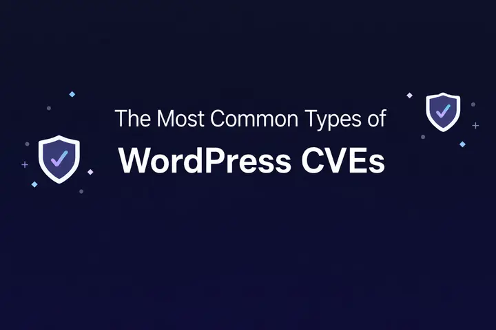 워드프레스의 일반적인 취약점 및 노출(CVE): 모든 사이트 소유자가 알아야 할 사항 78 워드프레스 CVE 유형 그래픽