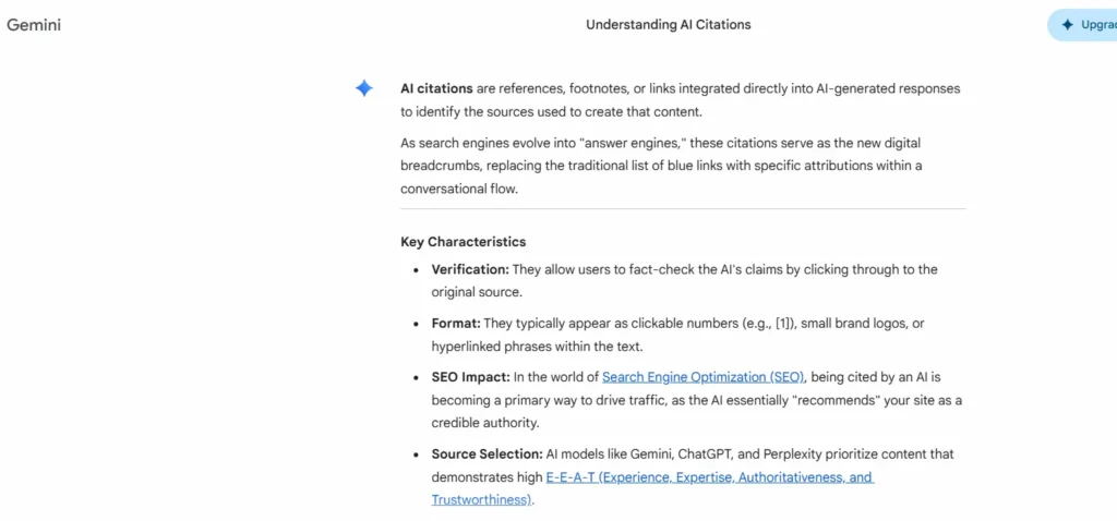 AI引用を8つのステップで構築し、ChatGPT、Perplexity、Geminiでランクインする方法 78 GeminiにおけるAI関連の引用