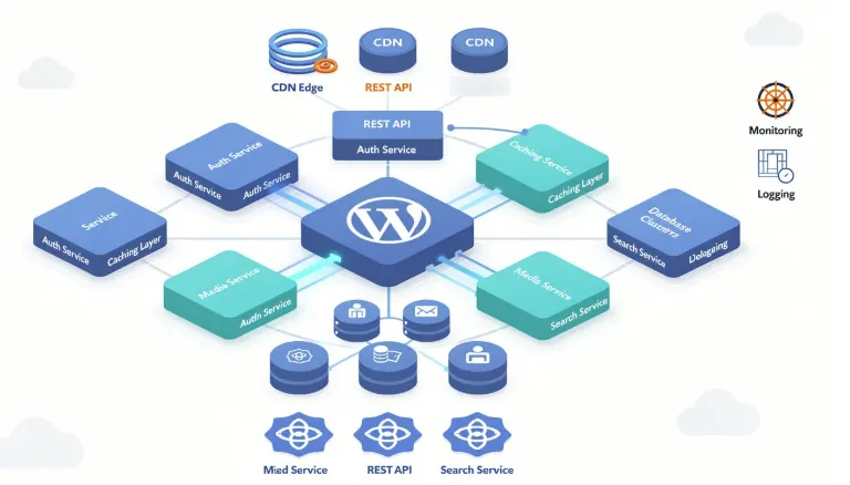WordPress och mikrotjänstarkitektur: Pionjärer inom framtiden för företagswebbplatser 78 Mikrotjänstarkitektur för WordPress
