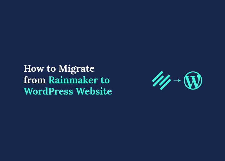 Rainmaker til WordPress-hjemmeside