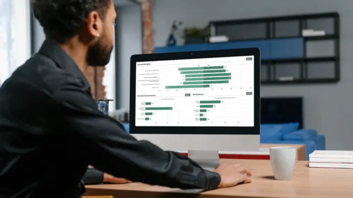 The CMS Migration SEO Checklist That No One Follows (But You Should) 81 SEO analyst monitoring website performance metrics after CMS migration to WordPress