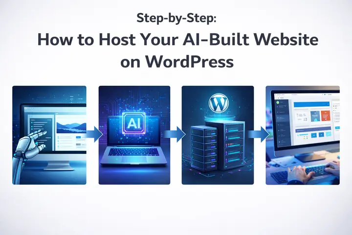 Comment héberger un site web basé sur l'IA sur WordPress en 7 étapes faciles 79 Guide étape par étape pour héberger des sites web construits par IA