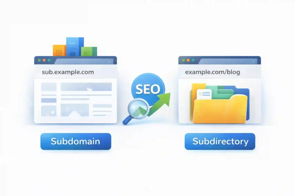 서브도메인 vs 서브디렉토리: SEO에 더 좋은 방법은 무엇일까요? 79 서브도메인 및 서브디렉토리