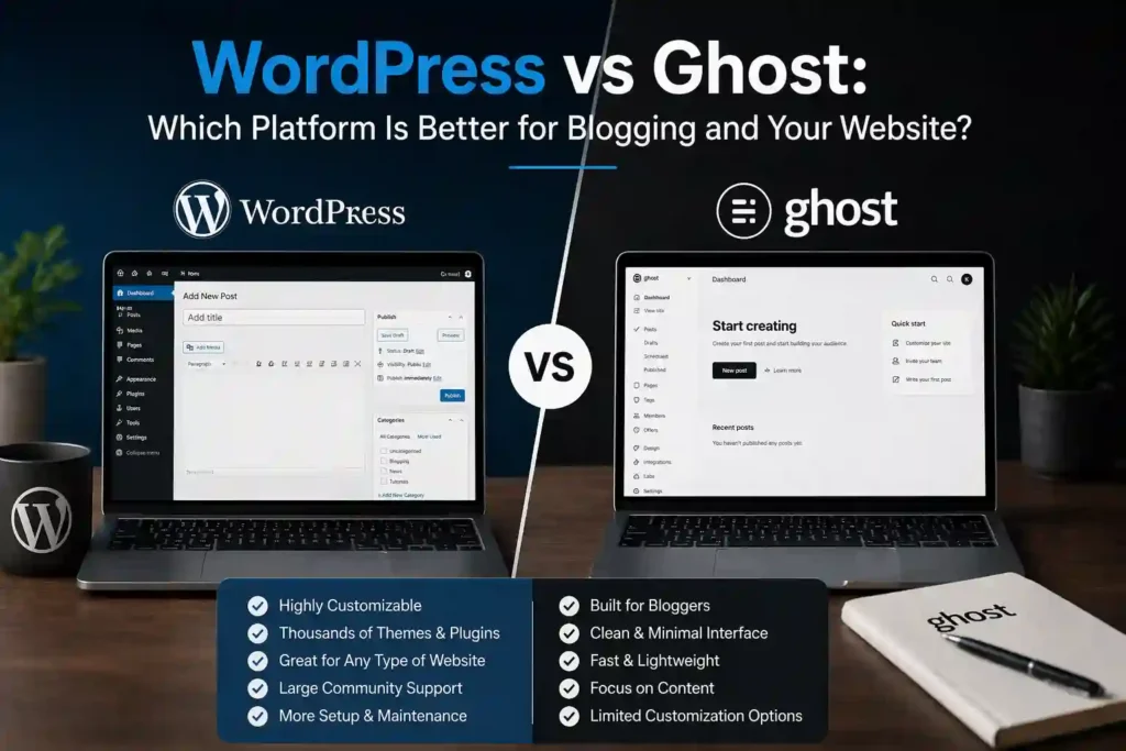 WordPress vs Ghost: Which Platform is Better for Blogging and Your Website? 78 WordPress vs Ghost