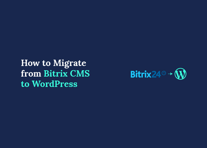 migrering fra Bitrix CMS til WordPress