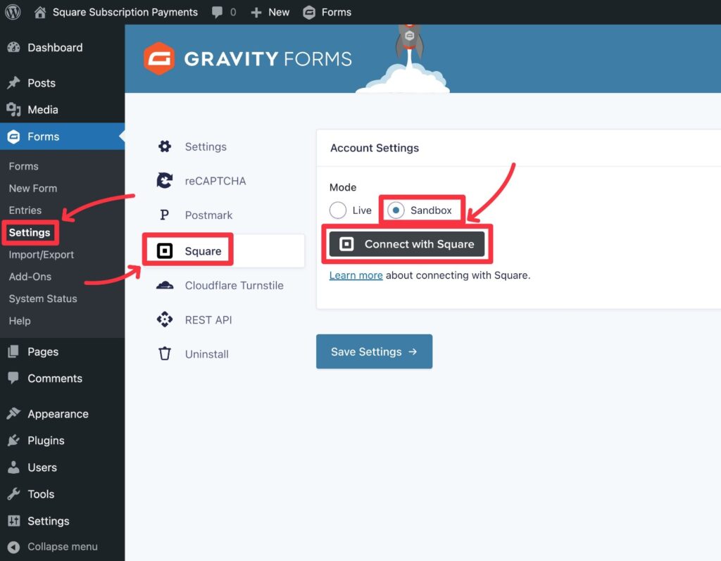 Guía para configurar pagos recurrentes de Square en WordPress sin WooCommerce (2026) 79