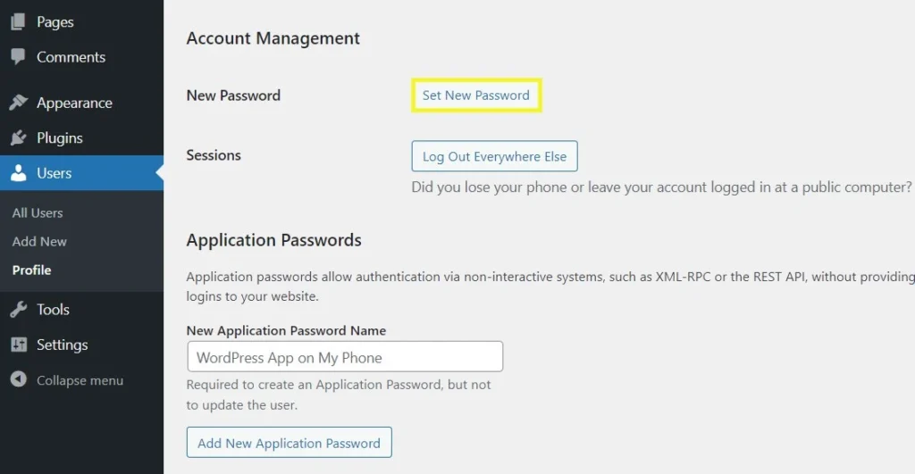 Lost WordPress Password: How to Recover Access in 2026 80 Reset via WordPress User Settings
