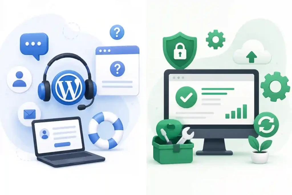 WordPress Support vs Maintenance: What's the Difference? 78 WordPress Support vs Maintenance