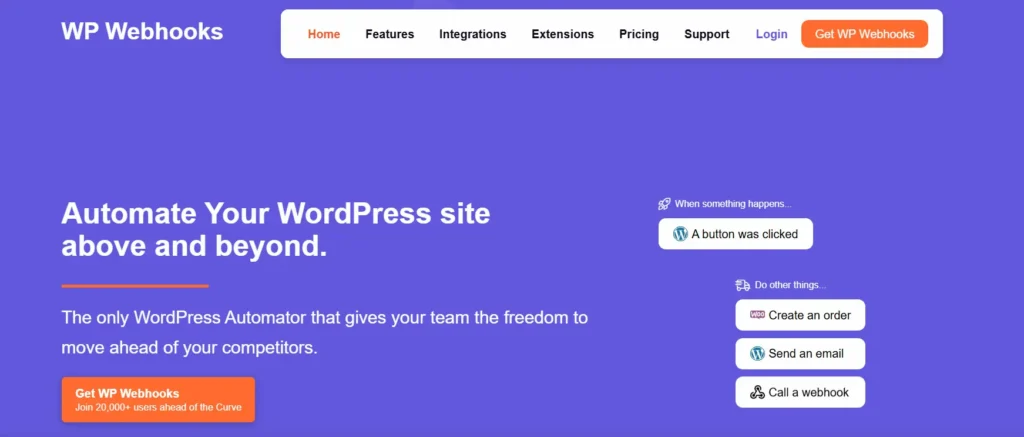 Come aggiungere l'automazione in stile n8n a WordPress per flussi di lavoro più intelligenti e una maggiore produttività 82 Webhooks di WordPress