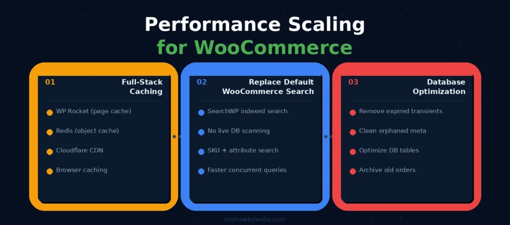 How to Scale a WooCommerce Store: Steps, Tools, and What to Do First 80 performance-scaling-woocommerce