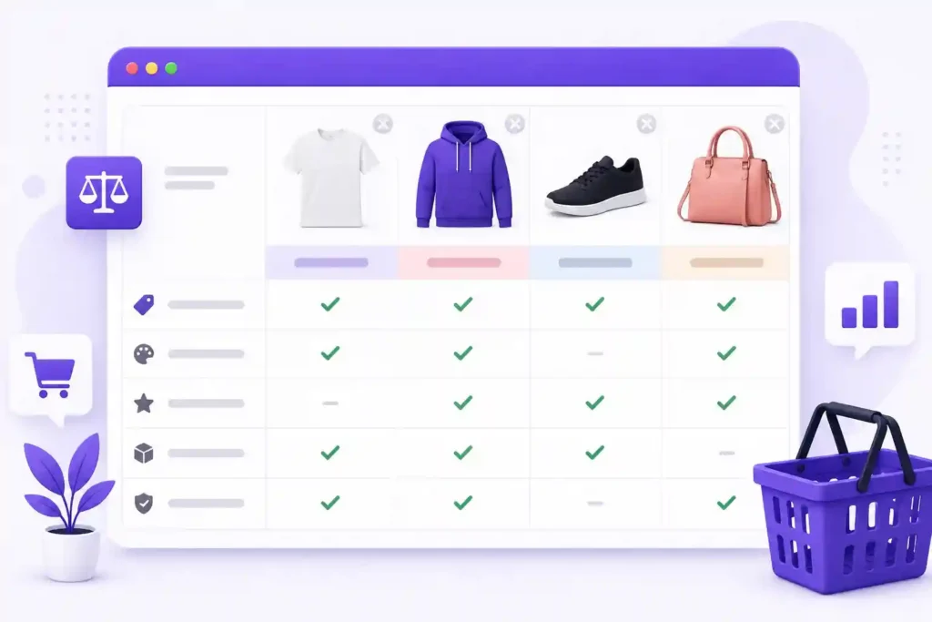 How to Create a Product Comparison Table in WooCommerce: Step-by-Step 78 woocommerce-product-comparison-table-example